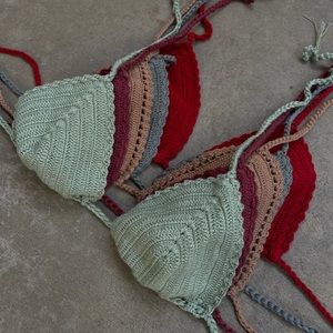 Handmade Bikini Crochet Tops - purchased on the beach in Indonesia.